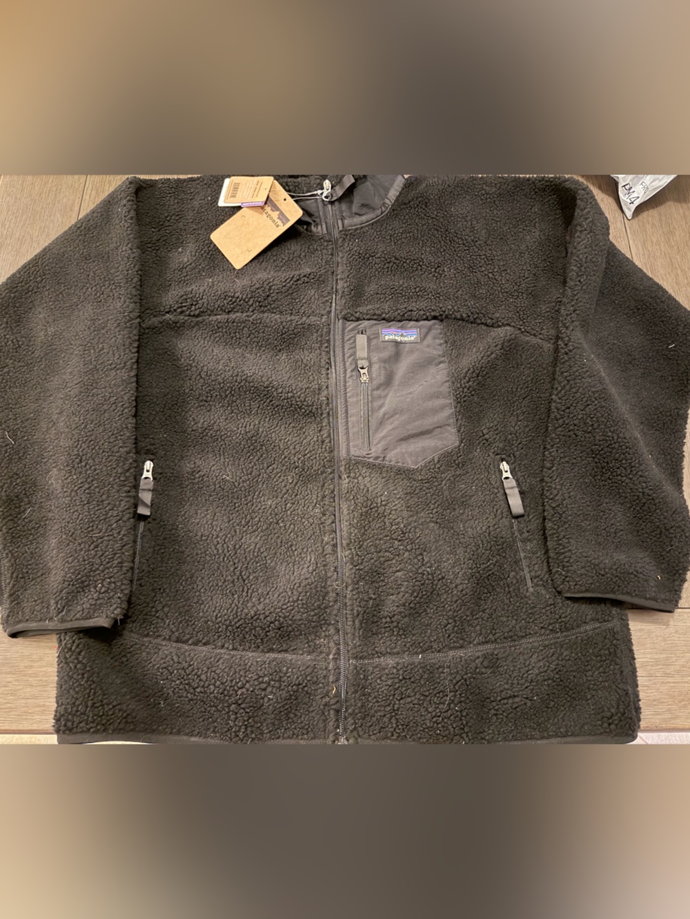 Patagonia Black Men's Classic Retro-X jacket Chest Pocket fleece Sz 2XL NWT